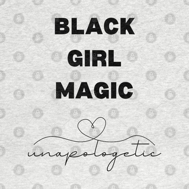 Black Girl Magic Unapologetic by Graceful Designs